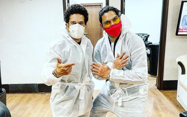 Yuvraj Singh and Sachin Tendulkar