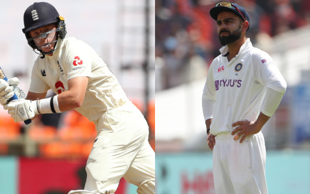 Ollie Pope and Virat Kohli