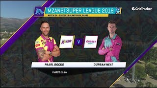 Highlights | Paarl Rocks vs Durban Heat | Match 24 | MSL 2019