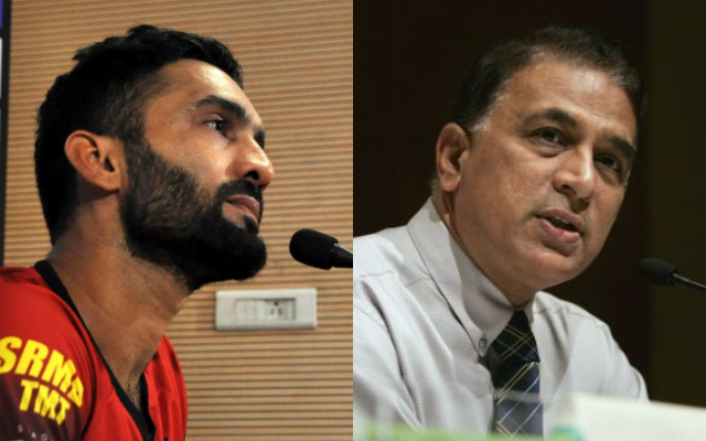 Dinesh Karthik and Sunil Gavaskar