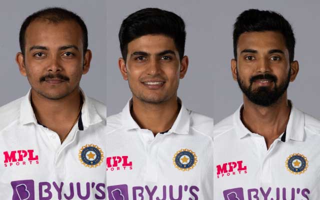 Prithvi Shaw, Shubman Gill and KL Rahul