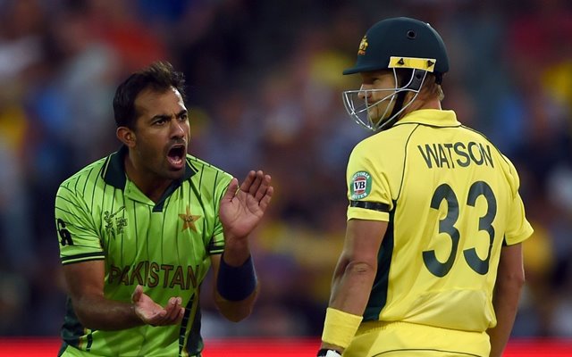 Wahab Riaz and Shane Watson