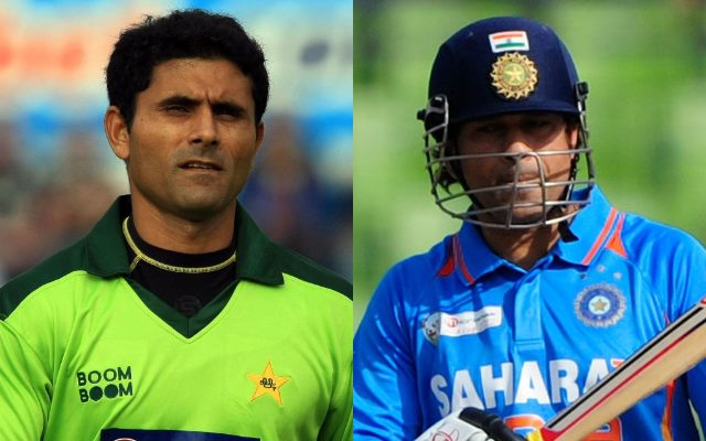 Abdul Razzaq and Sachin Tendulkar