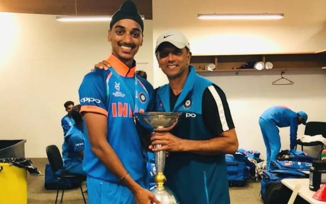 Arshdeep Singh and Rahul Dravid