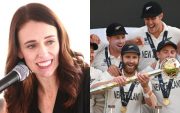 Jacinda Ardern and New Zealand Cricket Team
