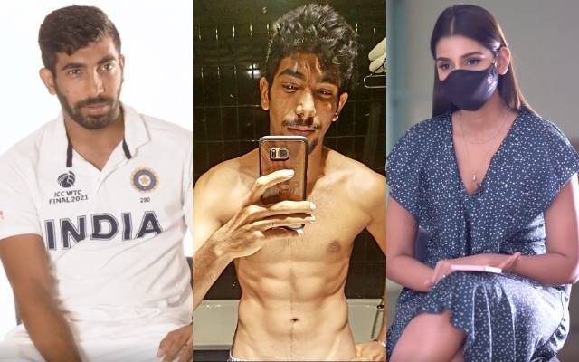 Jasprit Bumrah and Sanjana Ganesan