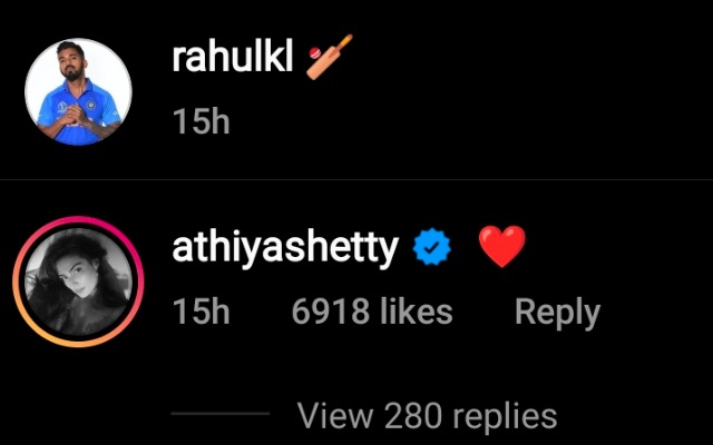 Athiya Shetty Comment