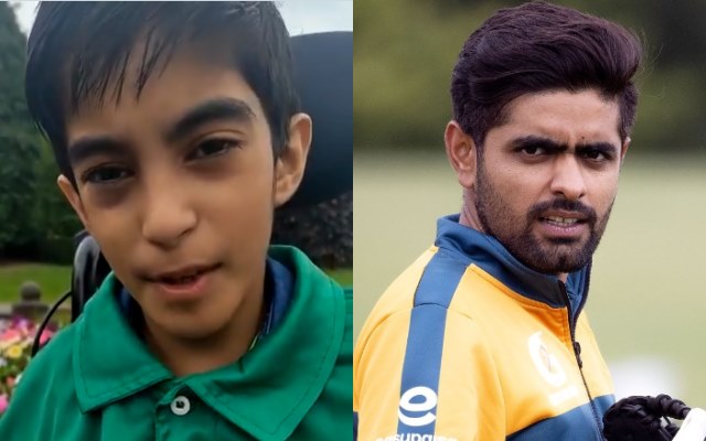 Specially-abled fan cheers for Babar Azam in England ...