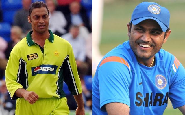 Shoaib Akhtar and Virender Sehwag