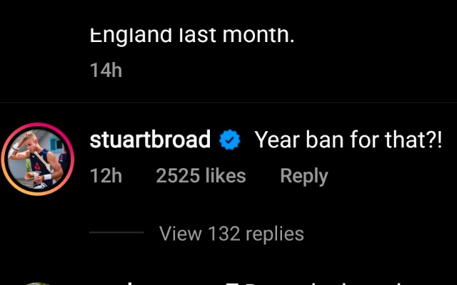 Stuart Broad comment