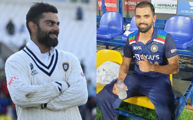 Virat Kohli and Deepak Chahar