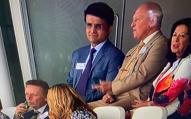 Sourav Ganguly and Sir Geoffery Boycott