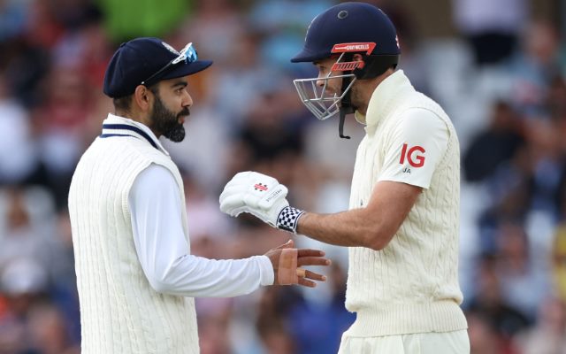 Virat Kohli and James Anderson