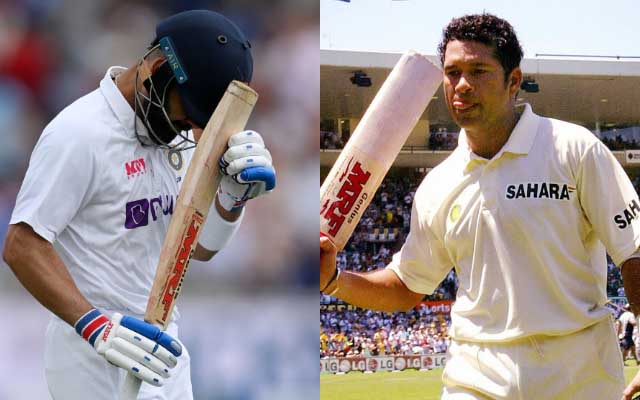 Virat Kohli and Sachin Tendulkar