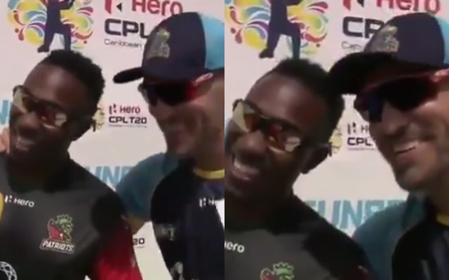 Dwayne Bravo and Faf du Plessis