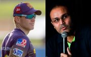 Eoin Morgan and Virender Sehwag