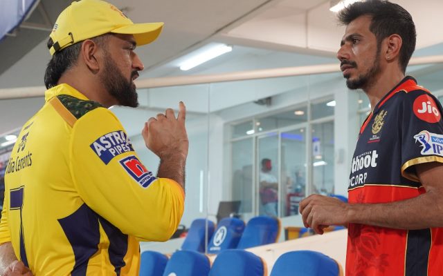 MS Dhoni and Yuzvendra Chahal