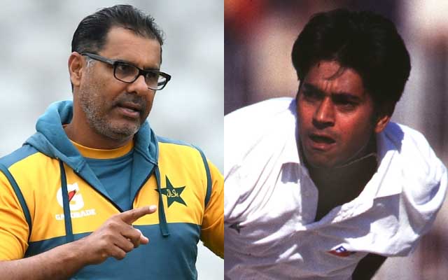 Waqar Younis and Aqib Javed