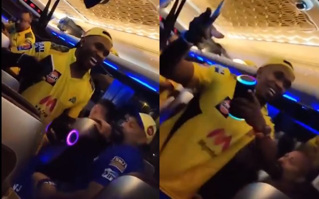 Dwayne Bravo dancing