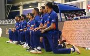 Indian players taking a knee
