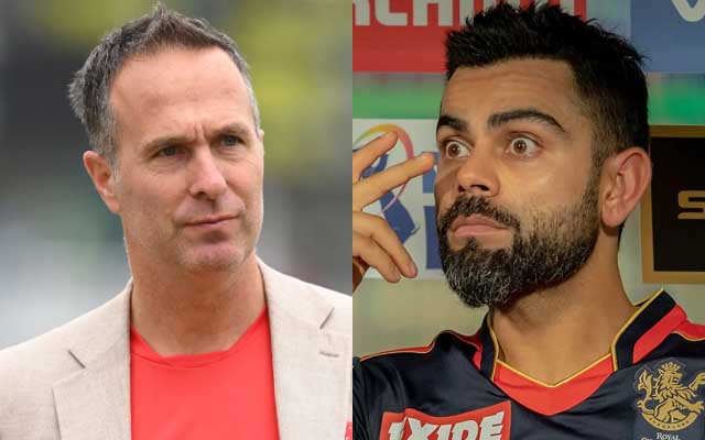 Michael Vaughan and Virat Kohli