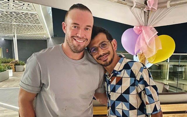 AB de Villiers and Yuzvendra Chahal