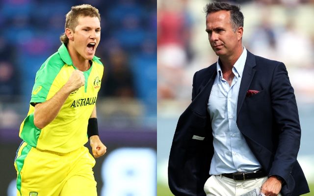 Adam Zampa and Michael Vaughan