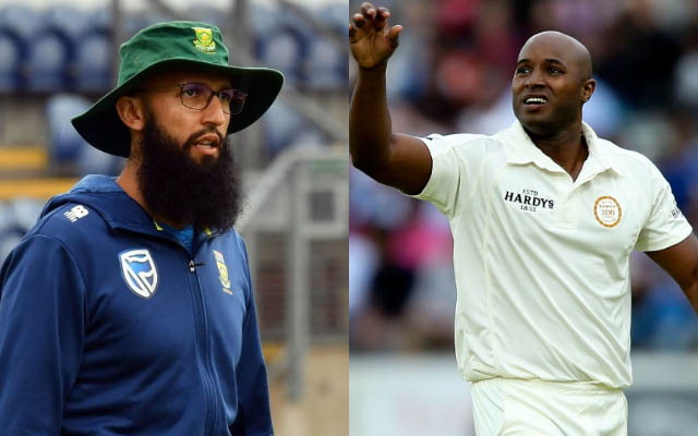 Hashim Amla and Tino Best