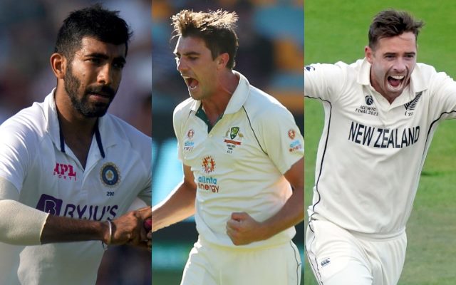 Jasprit Bumrah, Pat Cummins, and Tim Southee