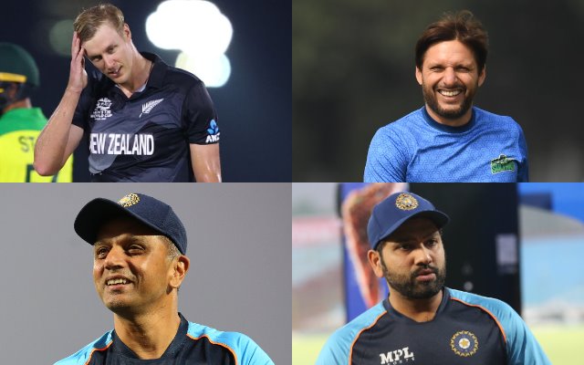 Kyle Jamieson, Shahid Afridi, Rahul Dravid and Rohit Sharma