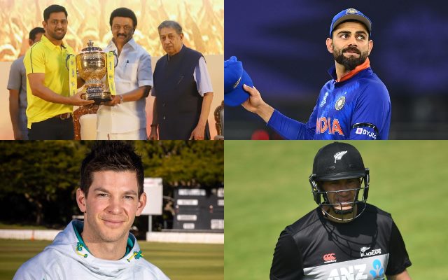 MS Dhoni, Virat Kohli, Tim Paine, Ross Taylor