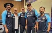 Ravi Shastri and other coaching staffs of Team India