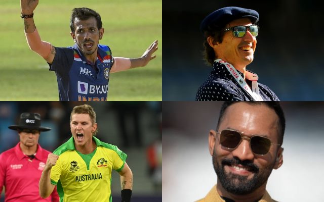 Yuzvendra Chahal, Brad Hogg, Adam Zampa, Dinesh Karthik