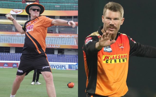 Tom Moody and David Warner