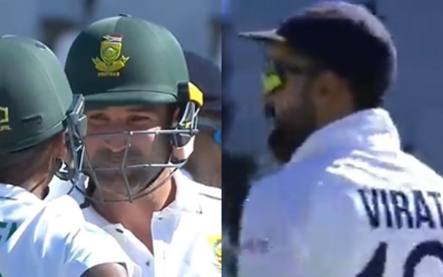 Dean Elgar and Virat Kohli