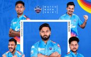 Delhi Capitals players in special jersey