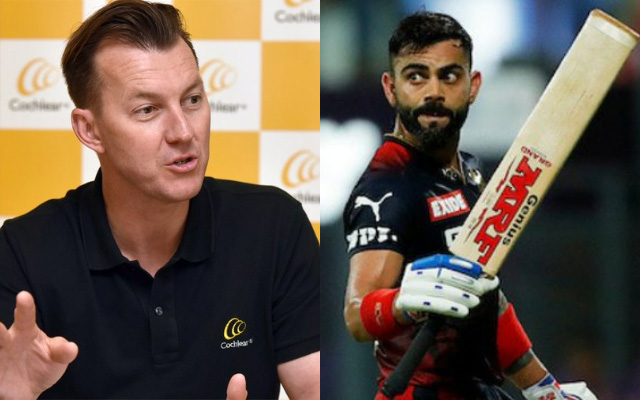 Brett Lee and Virat Kohli