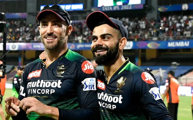 Faf du Plessis and VIrat Kohli