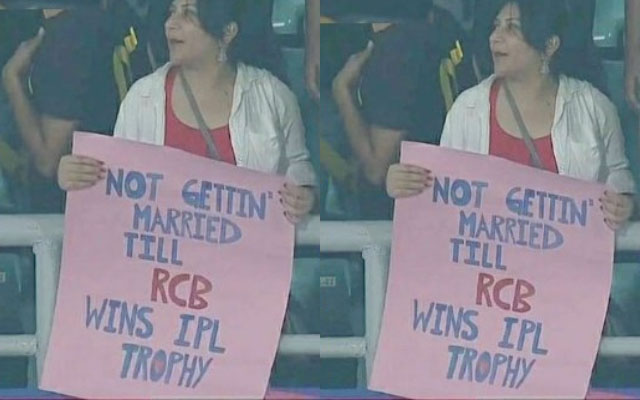 Placard for RCB