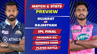Gujarat Titans vs Rajasthan Royals - Final of IPL 2022, Predicted Playing XIs & Stats Preview
