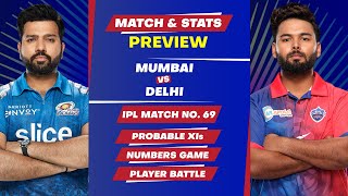 Mumbai Indians vs Delhi Capitals- 69th Match of IPL 2022, Predicted Playing XIs & Stats Preview