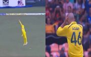 David Warner takes a one handed blinder against Sri Lanka