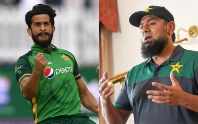 Hasan Ali and Saqlain Mushtaq