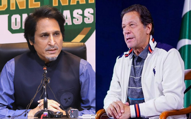 Ramiz Raja and Imran Khan