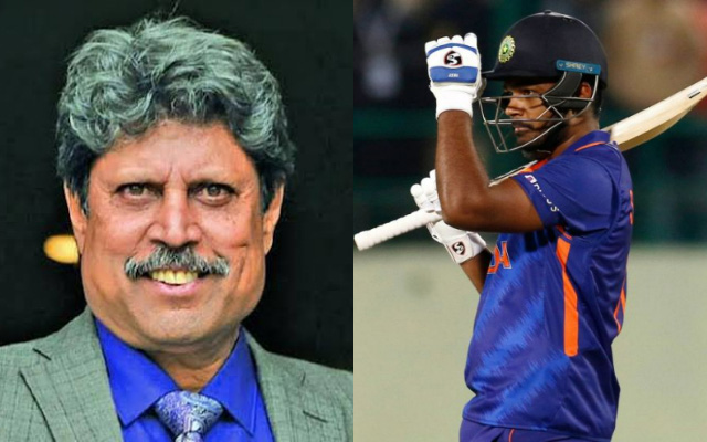 Sanju Samson and Kapil Dev