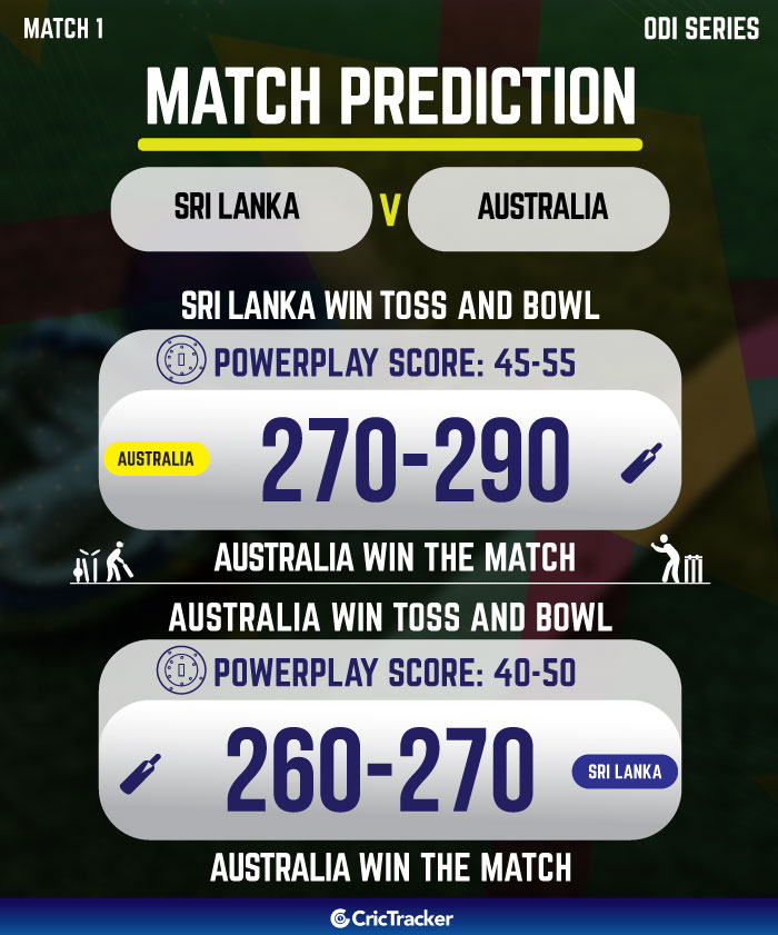 SL vs AUS today match prediction