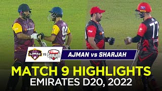 Ajman vs Sharjah | Full Match Highlights | Emirates D20 2022