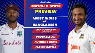 West Indies vs Bangladesh - 1st Test Match, Predicted Playing XIs & Stats Preview