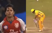 Sreesanth cleans MS Dhoni during a IPL game