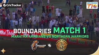 Maratha Arabians vs Northern Warriors Full Boundaries | Match 1 | Abu Dhabi T10 Season 3